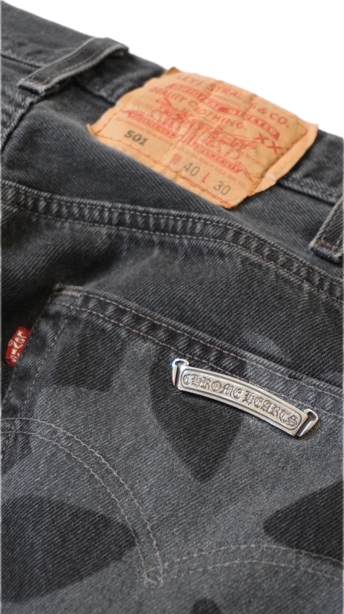 Purple Patch Stencil Levi’s Denim Jeans