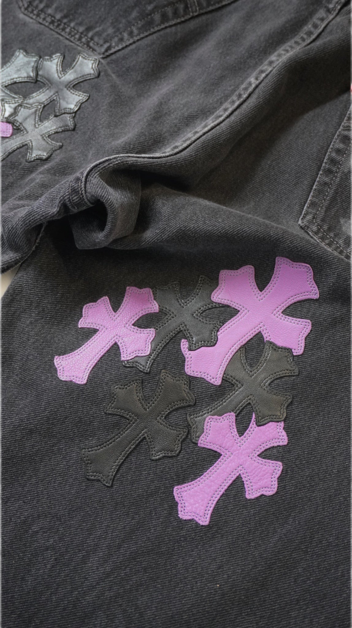 Purple Patch Stencil Levi’s Denim Jeans