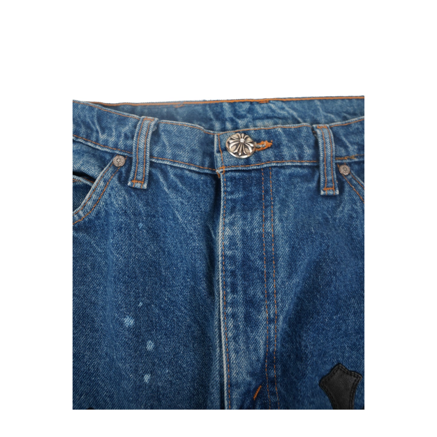 Levi's Orange Tab 505 Cross Patch Jeans