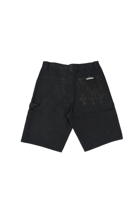 Cross Patch Double Knee Shorts