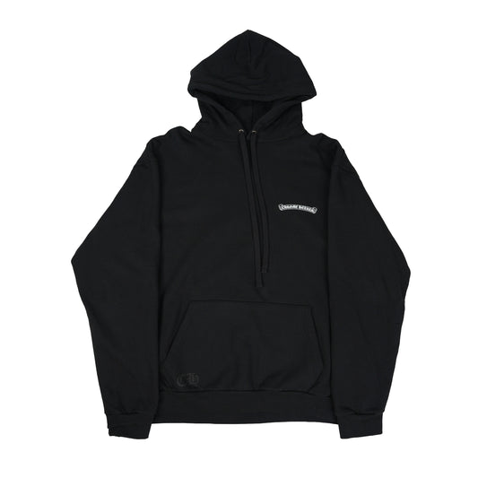 St Barth Exclusive Black Anchor Cross Hoodie