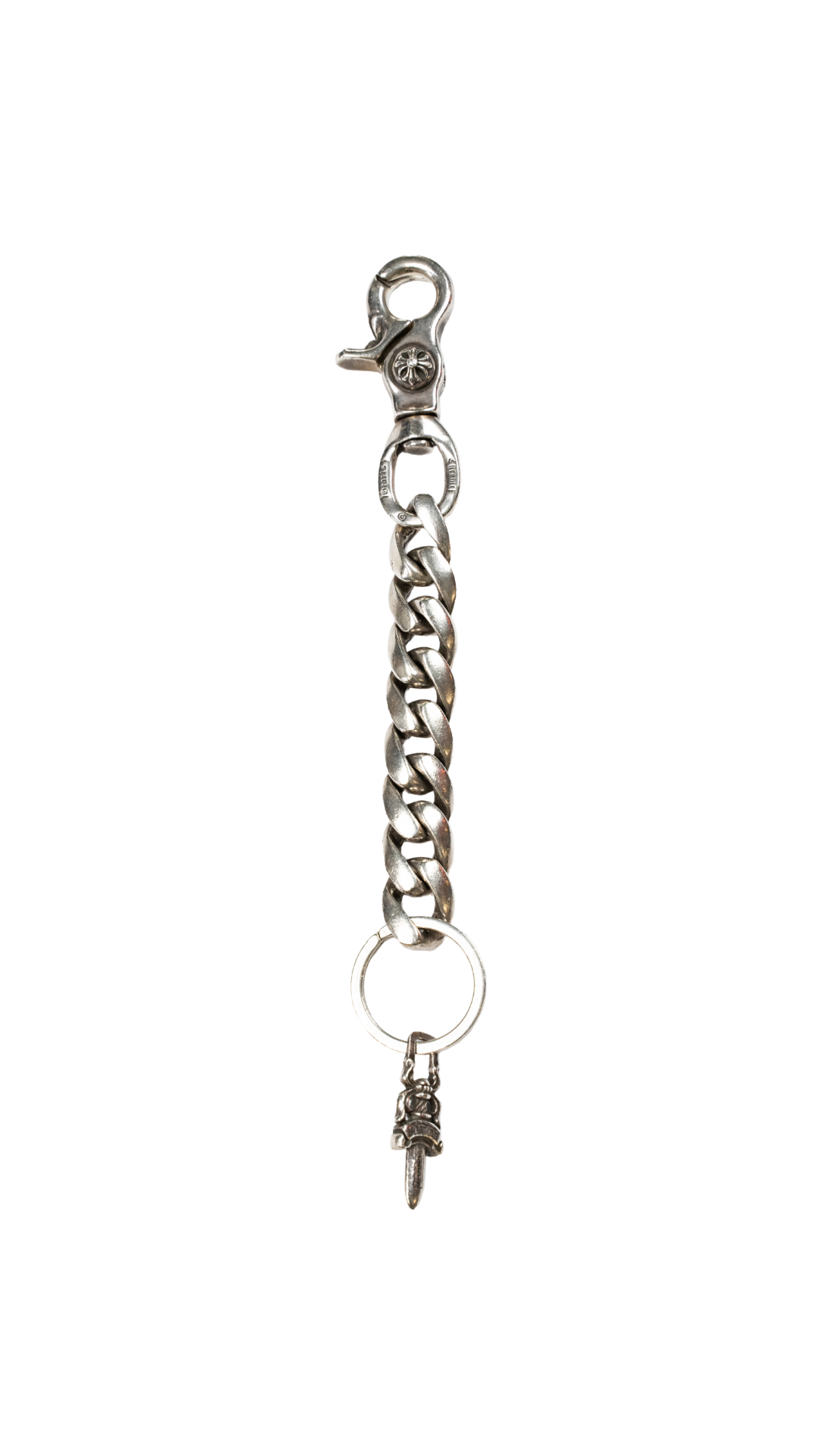Cuban Link Dagger Pendant Keychain