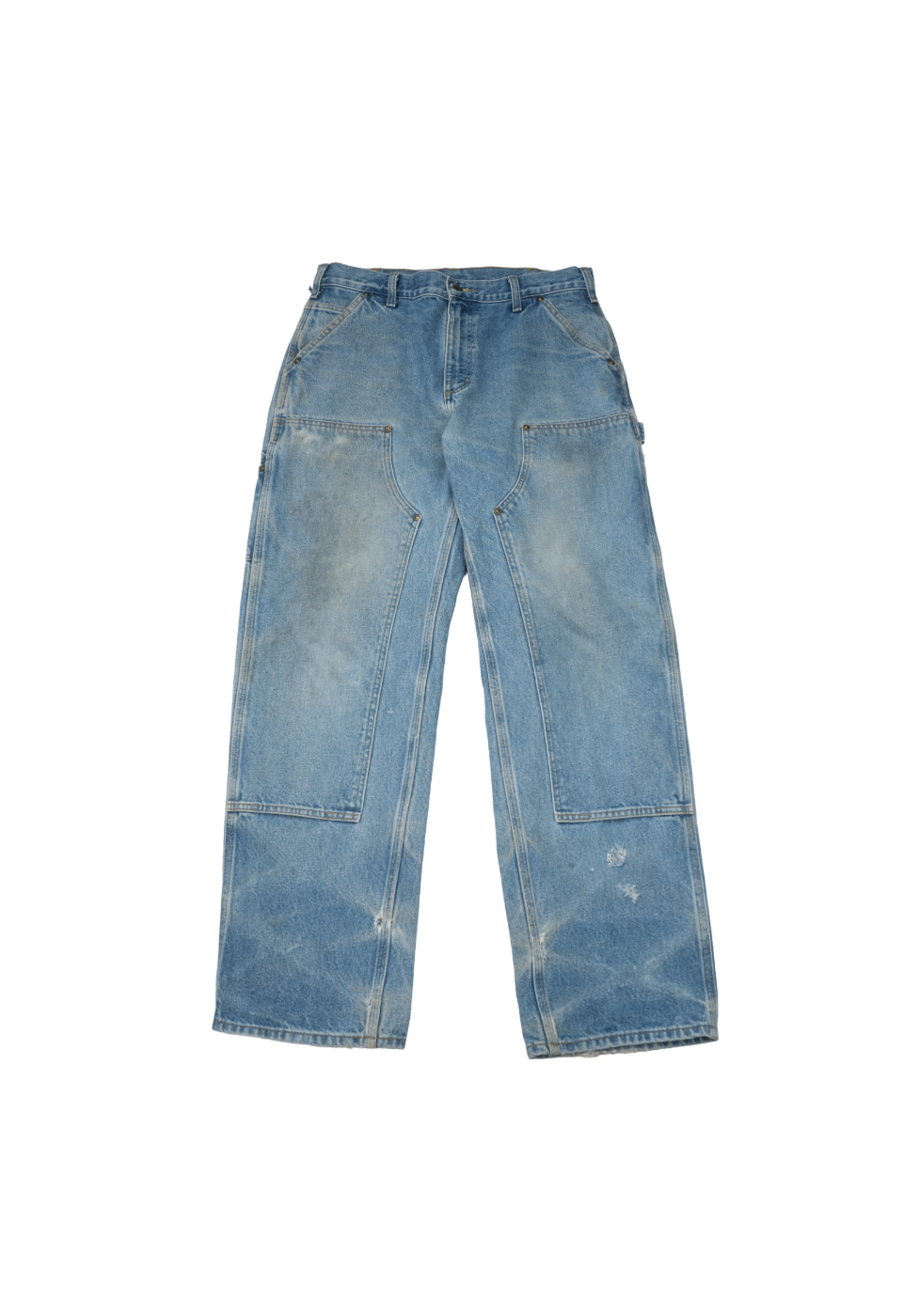 Blue Wash Double Knee Carhartt Pants