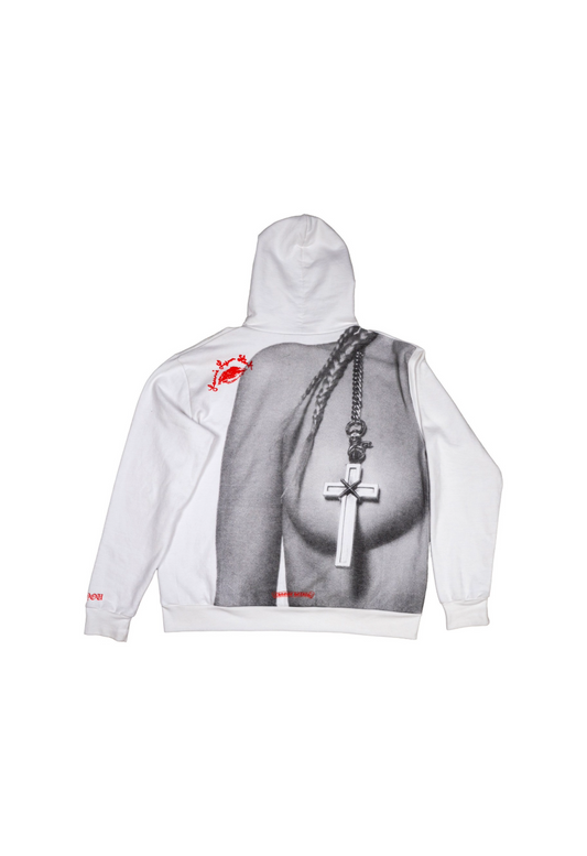 Laurie Lynn Stark "Love You" Portrait Red Letter Hoodie