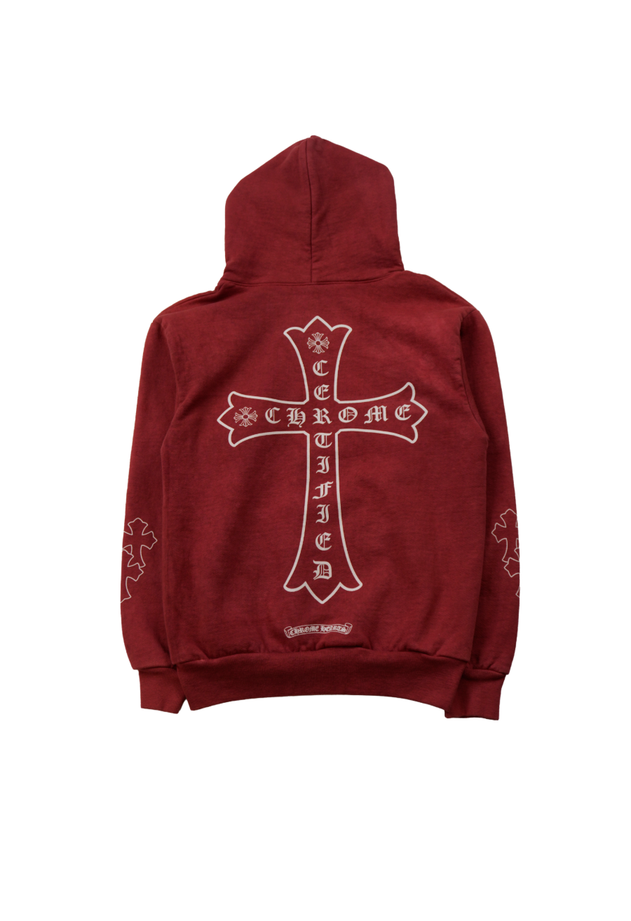 Drake Certified Chrome Hand Dyed Hoodie 'Red'