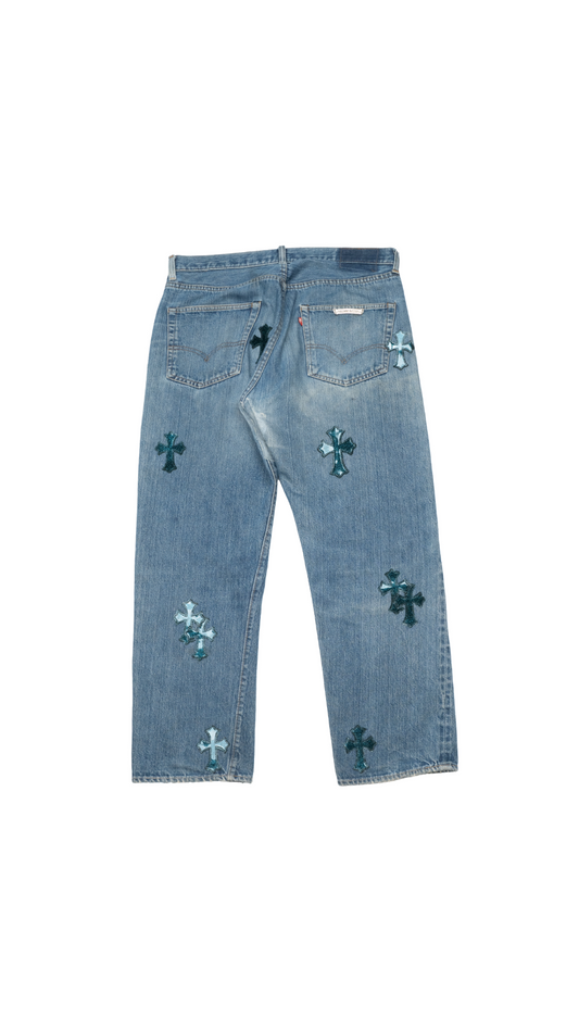 Levi's 501 Galaxy Cross Patch Jeans