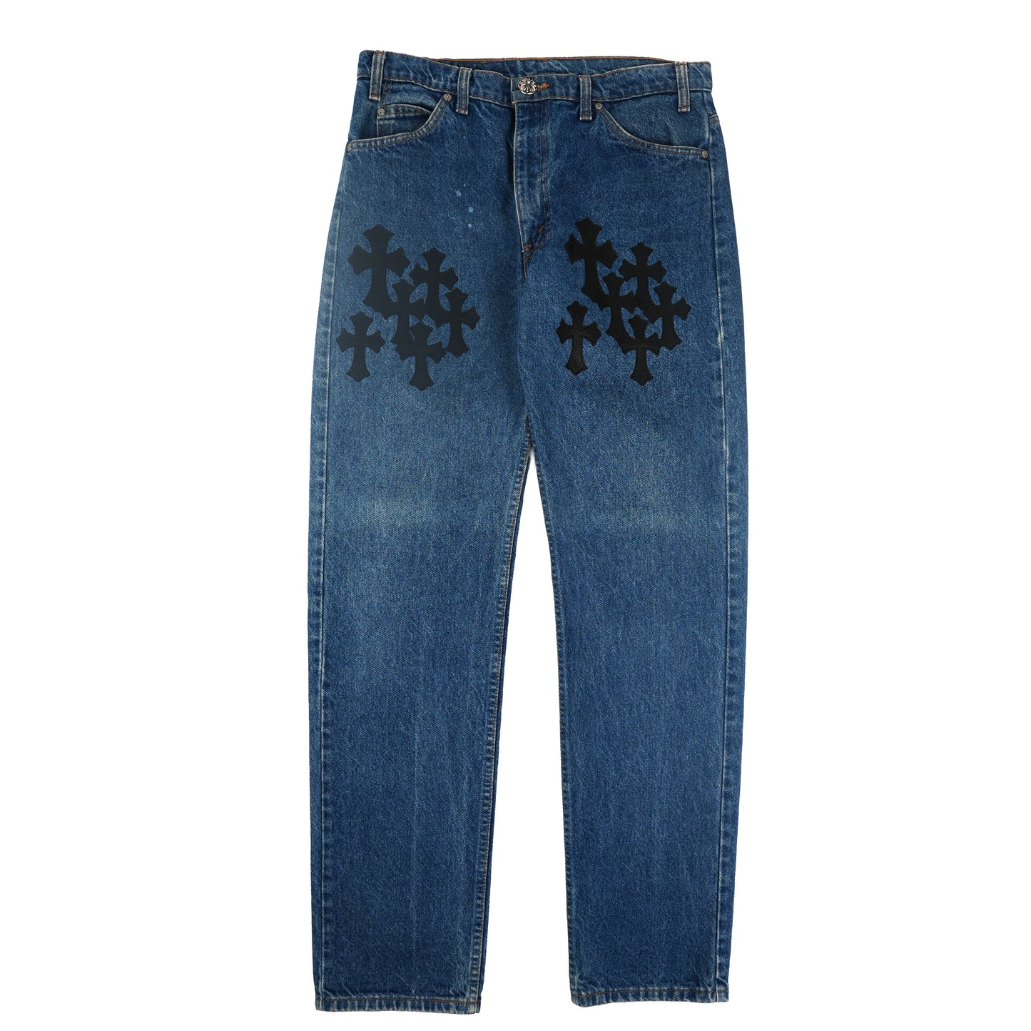 Levi's Orange Tab 505 Cross Patch Jeans