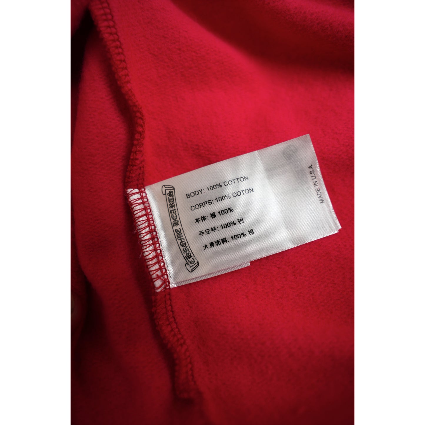 Red Scroll Logo Hoodie