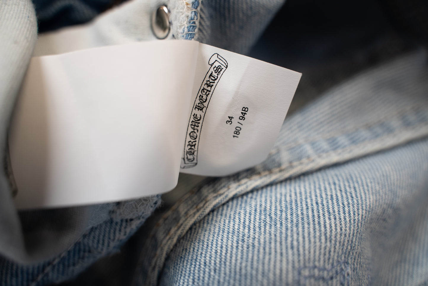 Blue Levi's Stencil Cross Patch Jeans