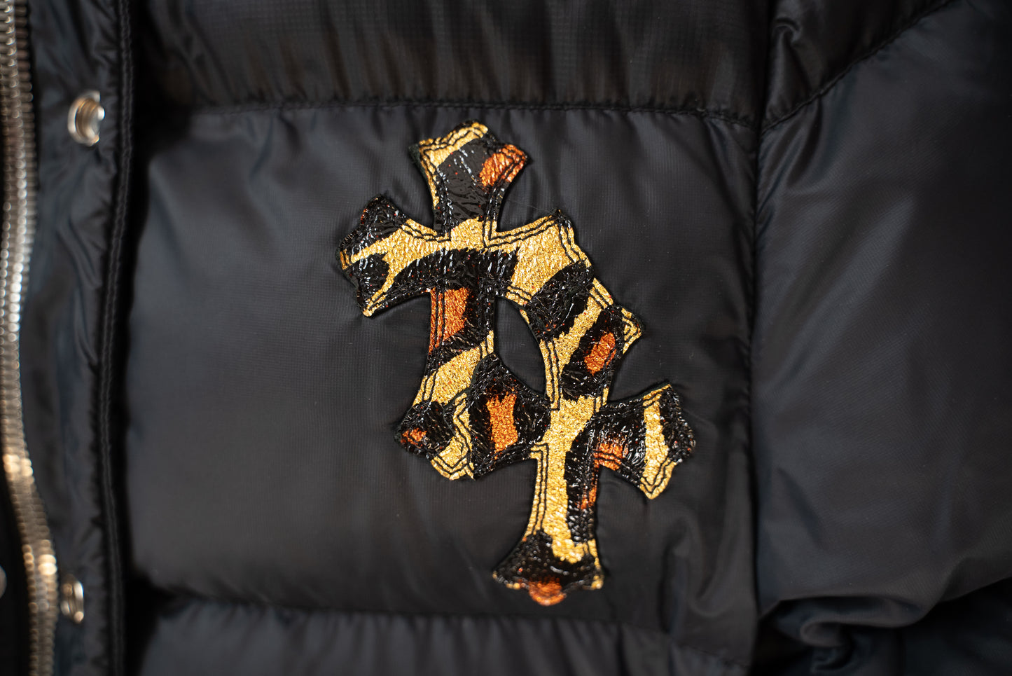 Leopard Cross Patch Jacket