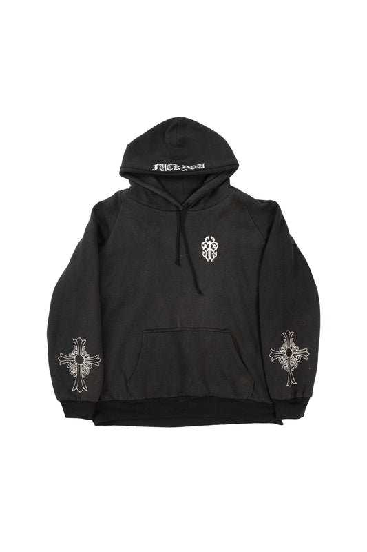 Vintage Cross Sleeve Thermal Hoodie
