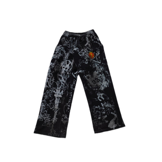 Skater Graffiti Sweatpants 'Black'