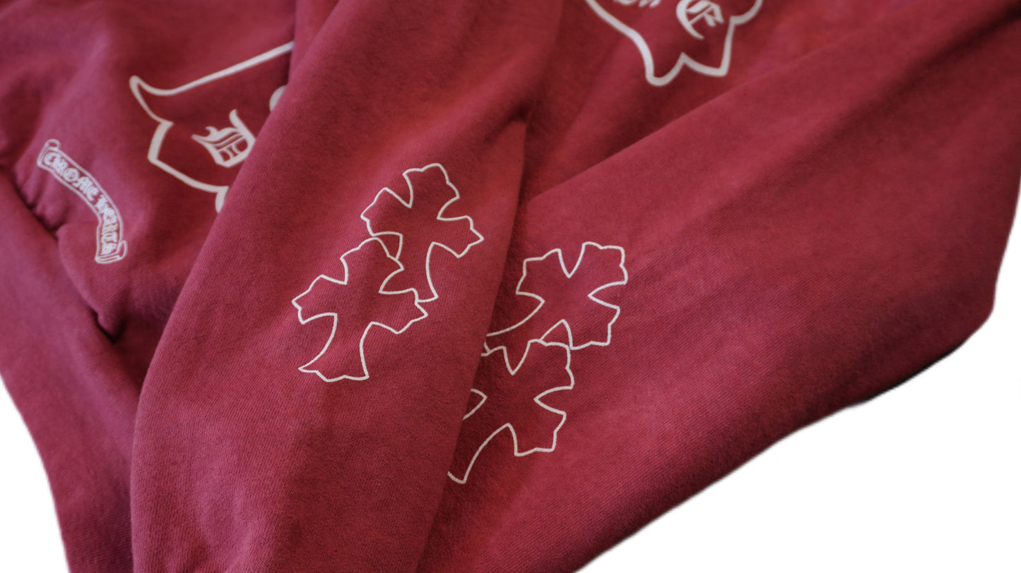 Drake Certified Chrome Hand Dyed Hoodie 'Red'