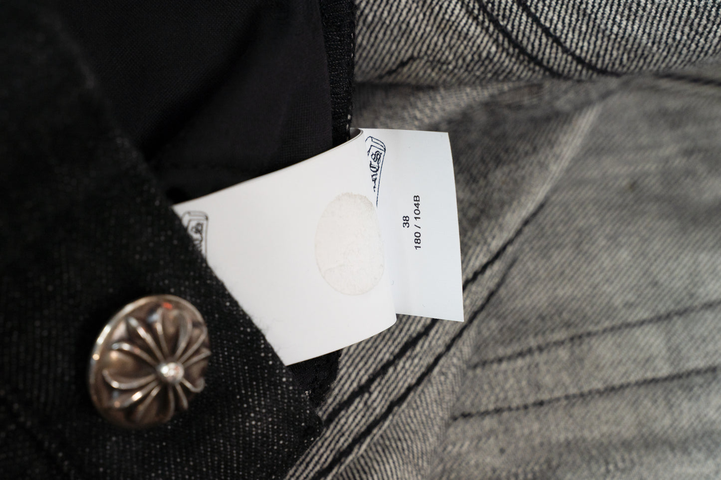 Black Star Patch Flame Knee Cargo Pants