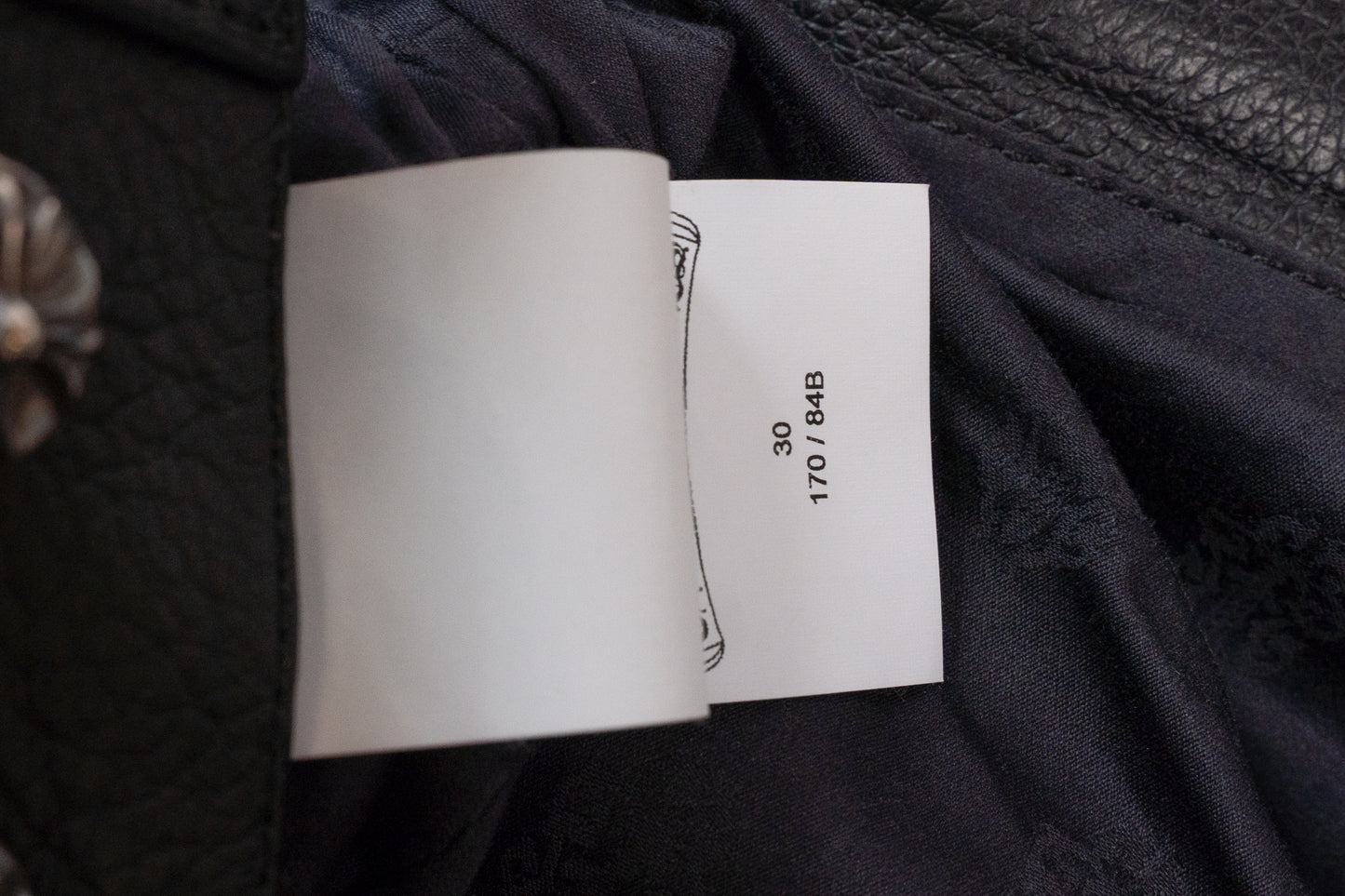 Leather Chino Cross Patch Pants