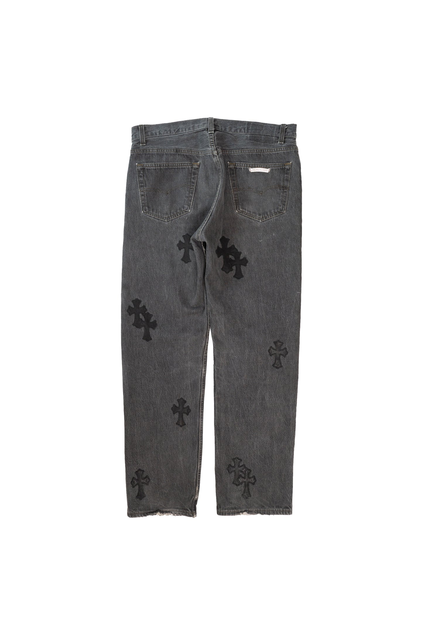 Dark Grey 501 Levi's Black Cross Patch Jeans