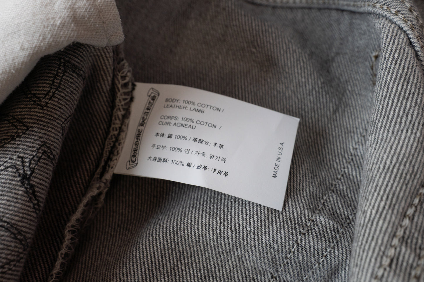 Grey 501 Levi's Black Cross Patch Jeans