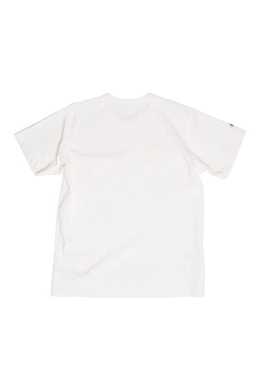 White Embrodiered Logo Pocket T-Shirt