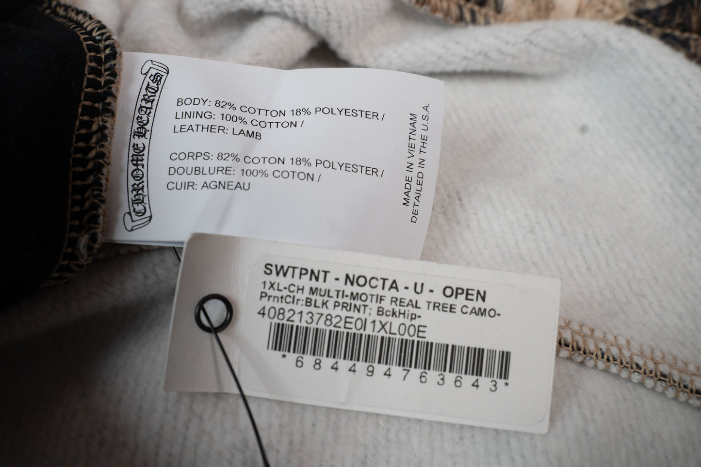 Drake Nocta x Chrome Hearts Black Cross Patch Sweatpants