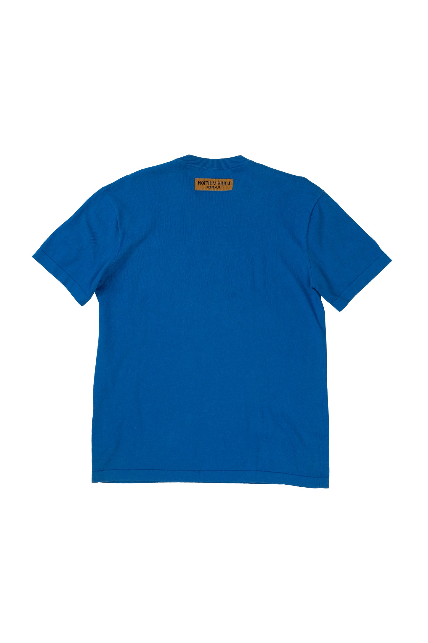 Blue & White Everyday Logo Intarsia T-Shirt