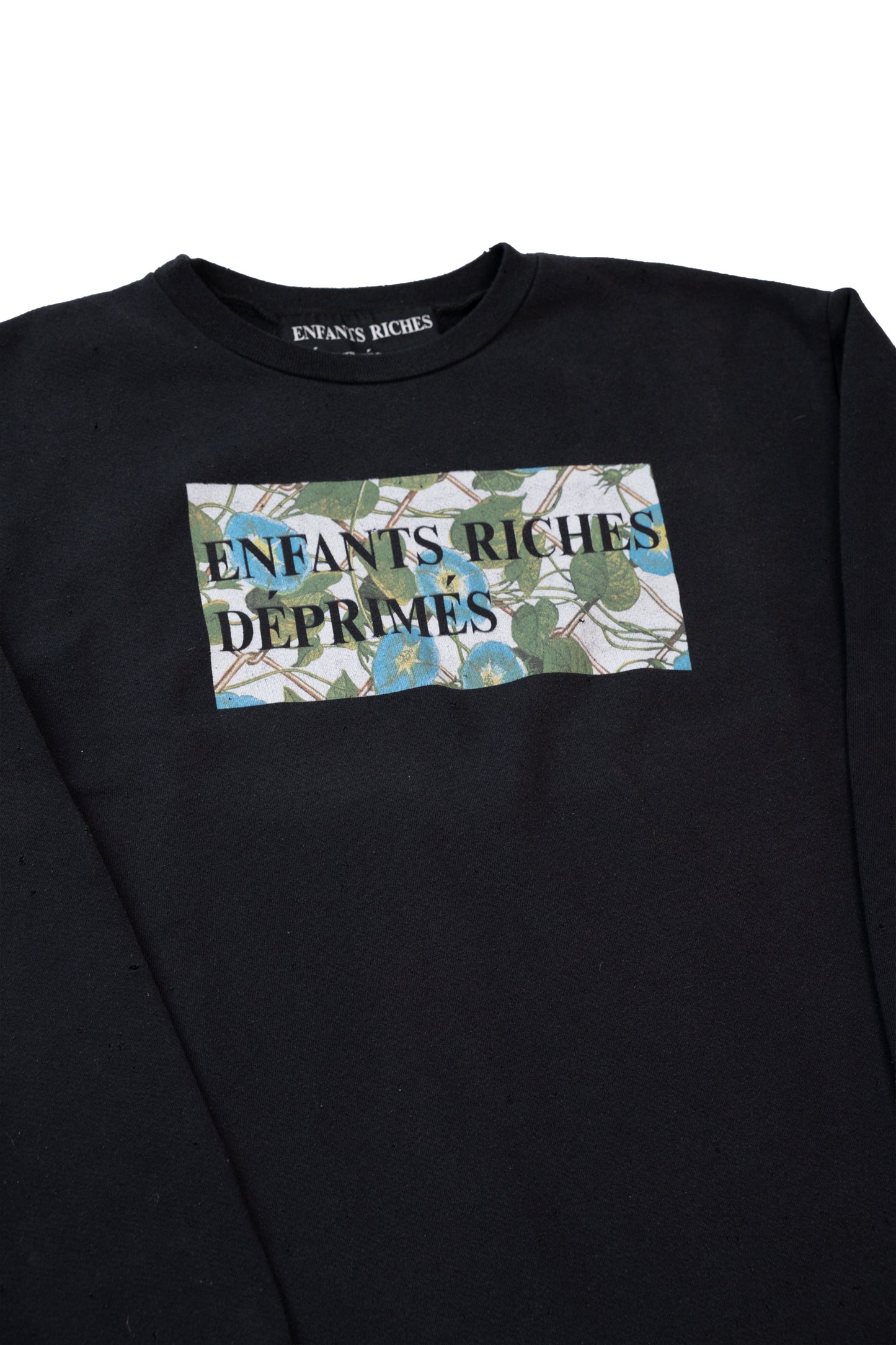 Black Tropical Logo Sweater