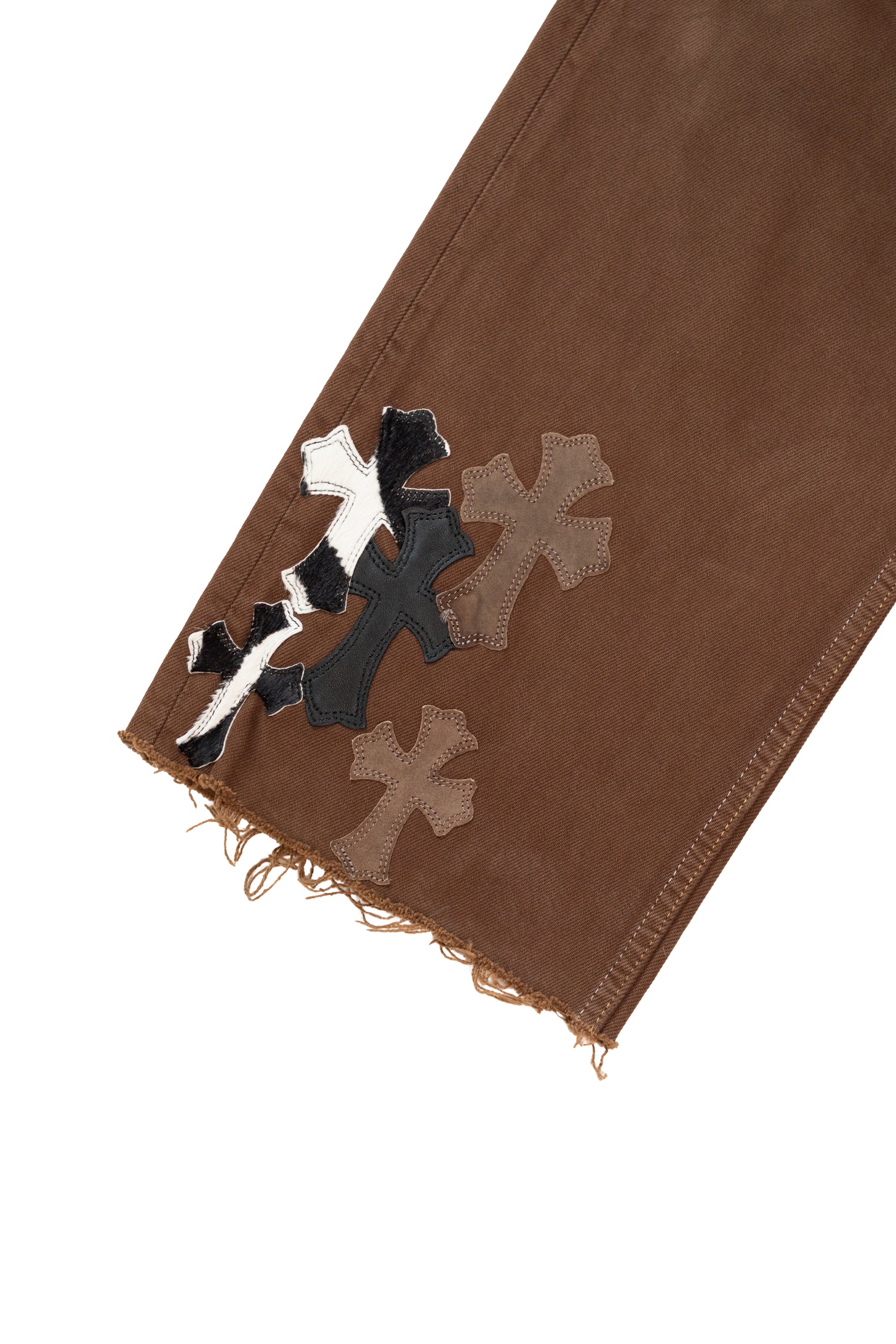 NYFW Exclusive Zebra Cross Patch Jeans