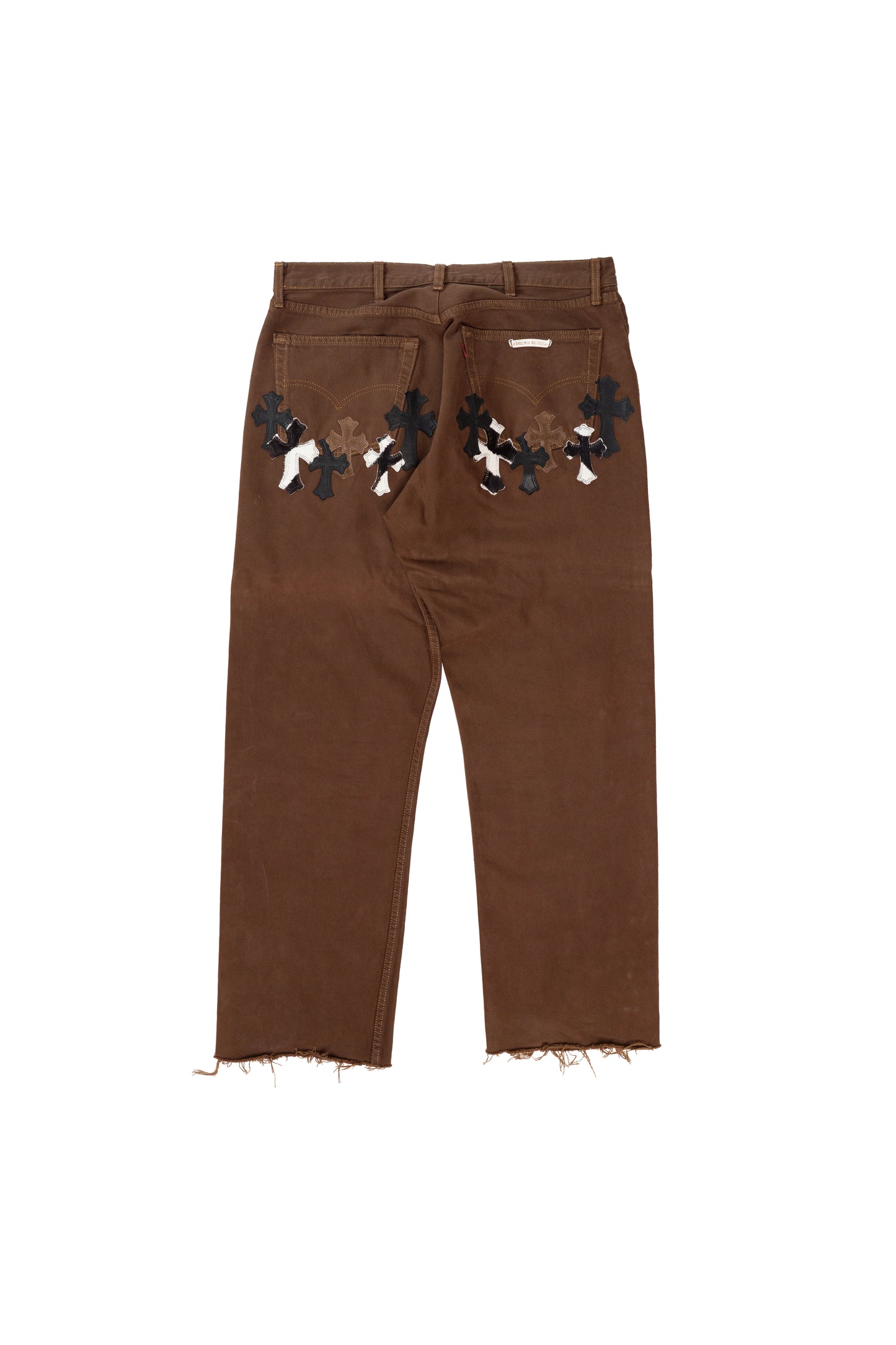 NYFW Exclusive Zebra Cross Patch Jeans