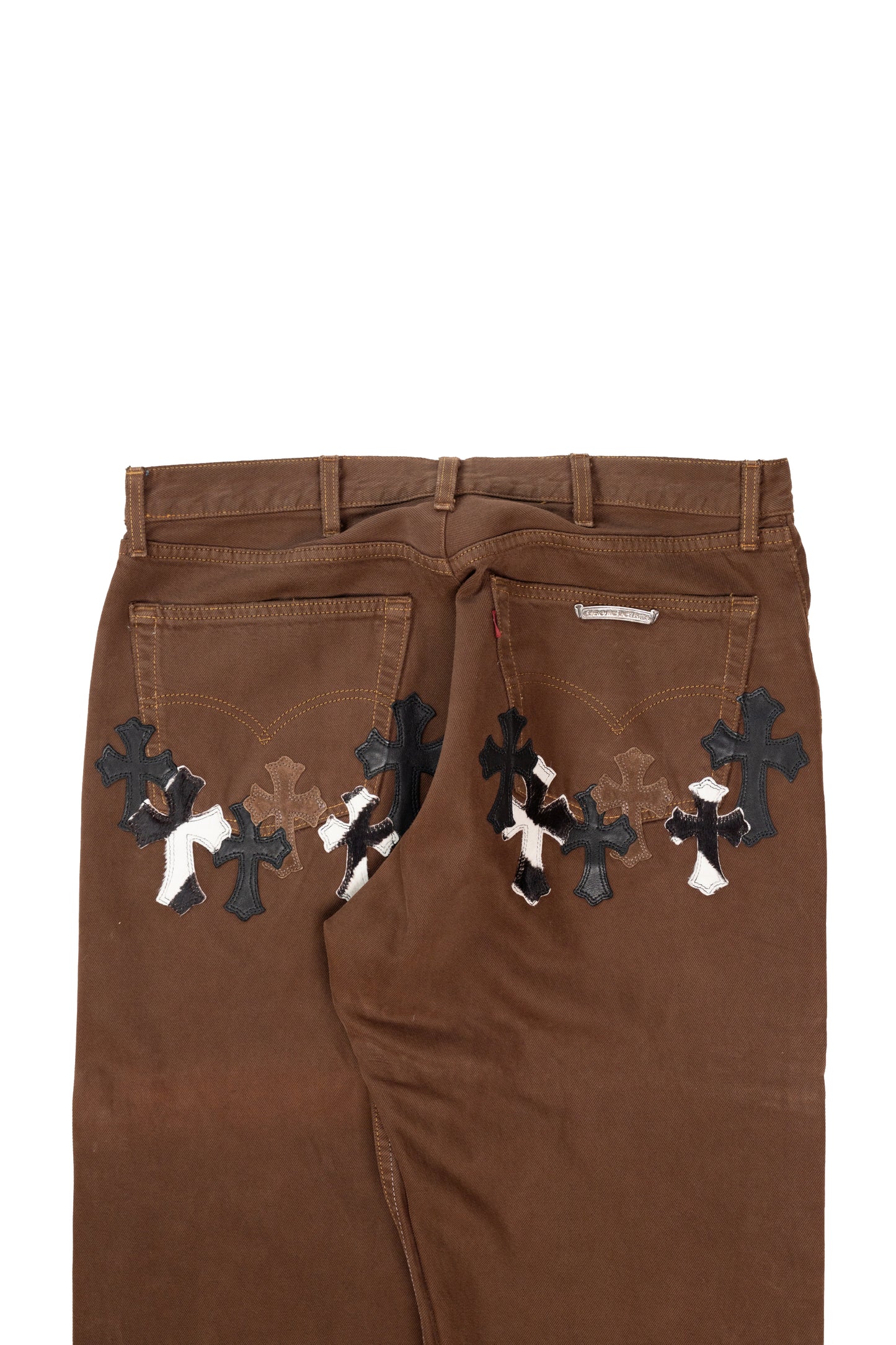 NYFW Exclusive Zebra Cross Patch Jeans