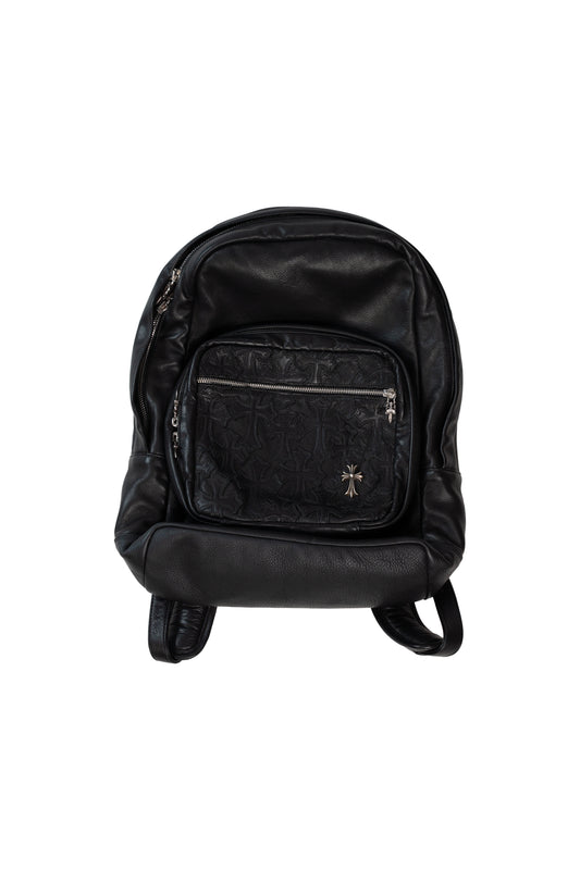 Cemetery Black Leather Cross Patch 7th Grade Backpack
