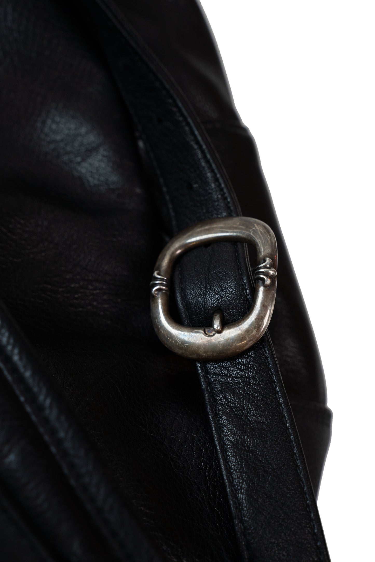 Cemetery Black Leather Cross Patch 7th Grade Backpack