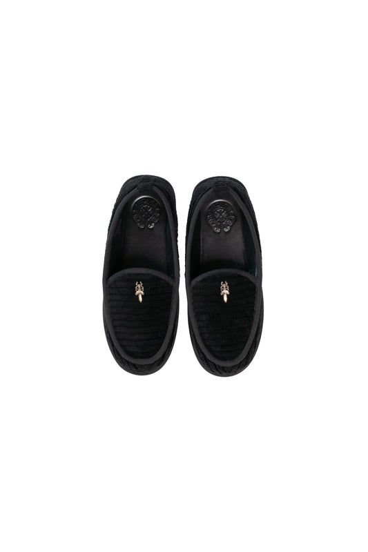 Dagger Embellished Heavy Cord House Loafers