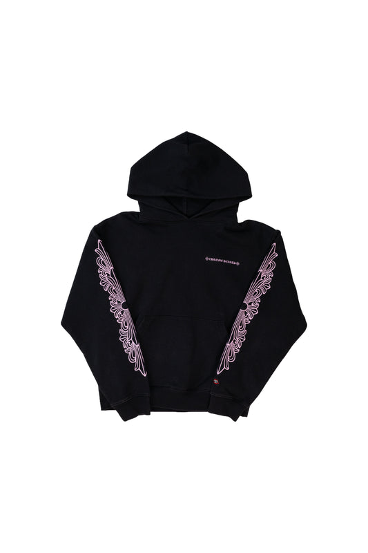 Matty Boy Shoulder Logo Hoodie 'Black/Pink'