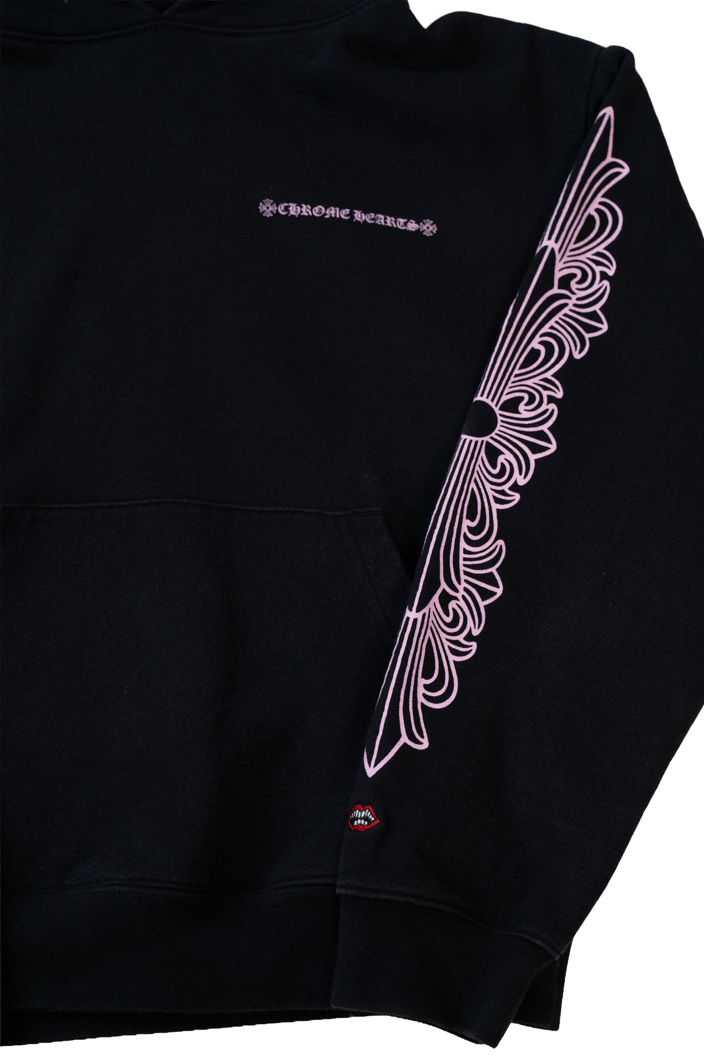 Matty Boy Shoulder Logo Hoodie 'Black/Pink'