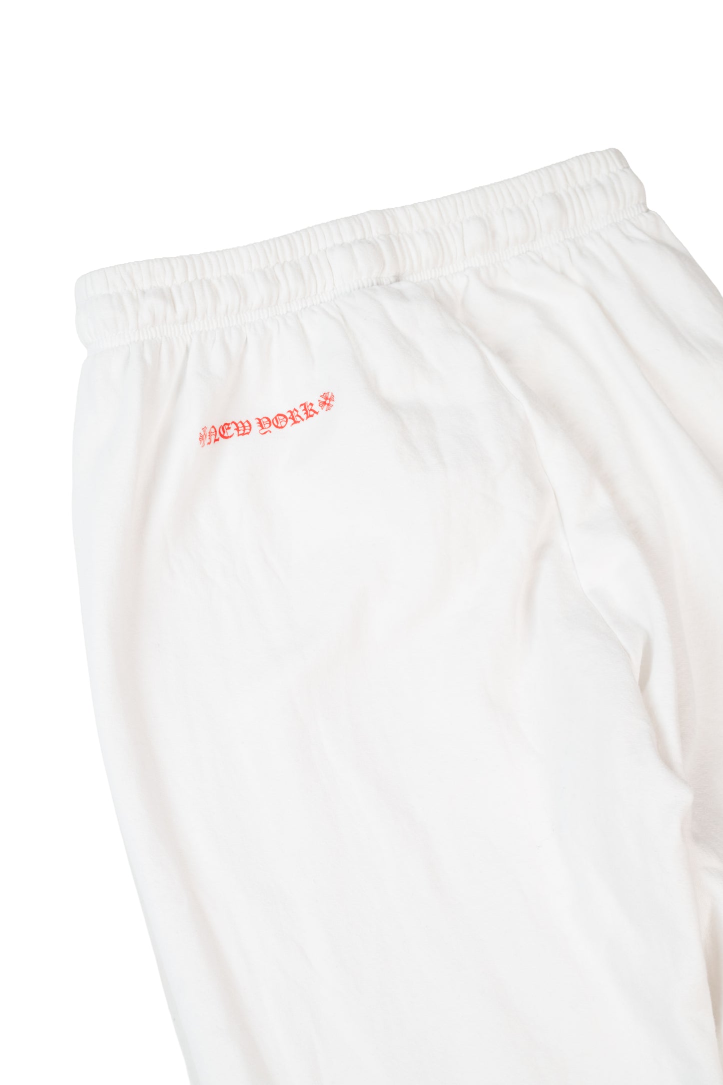 White Rolling Stones Logo Sweatpants