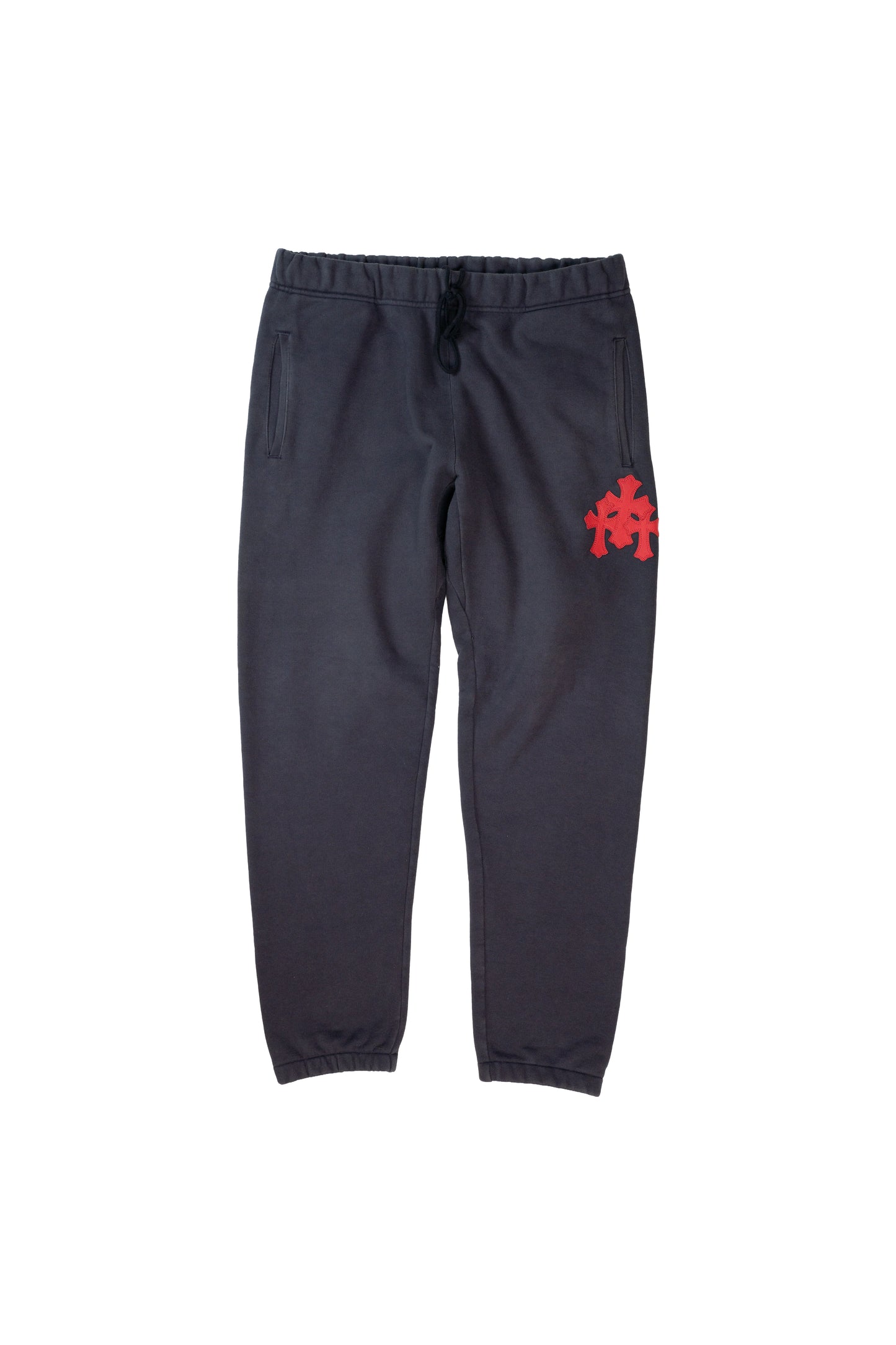 Navy & Red Triple Cross Patch Paper Jam Sweatpants
