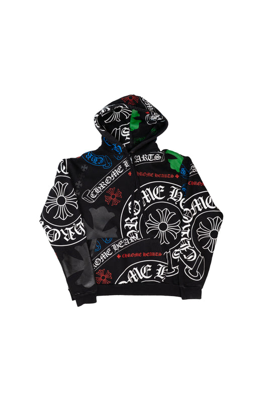 Stencil Hoodie 'Black/Multicolor'