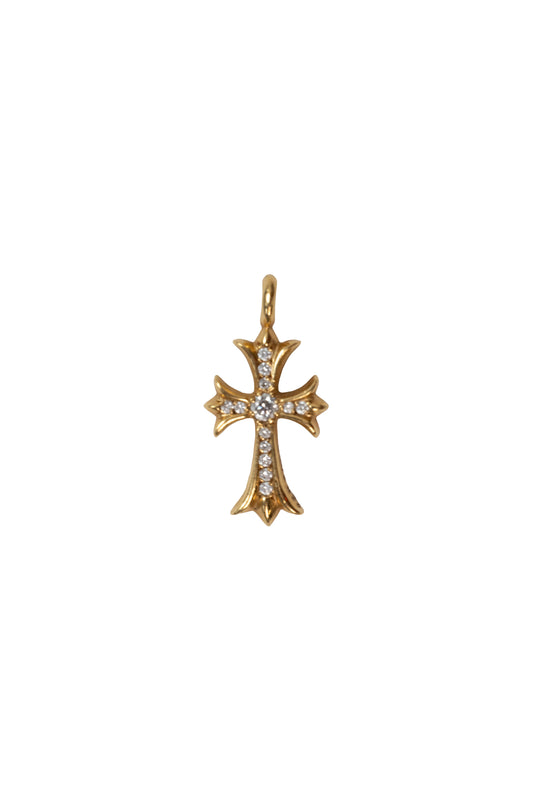 22K Gold Diamond Cross